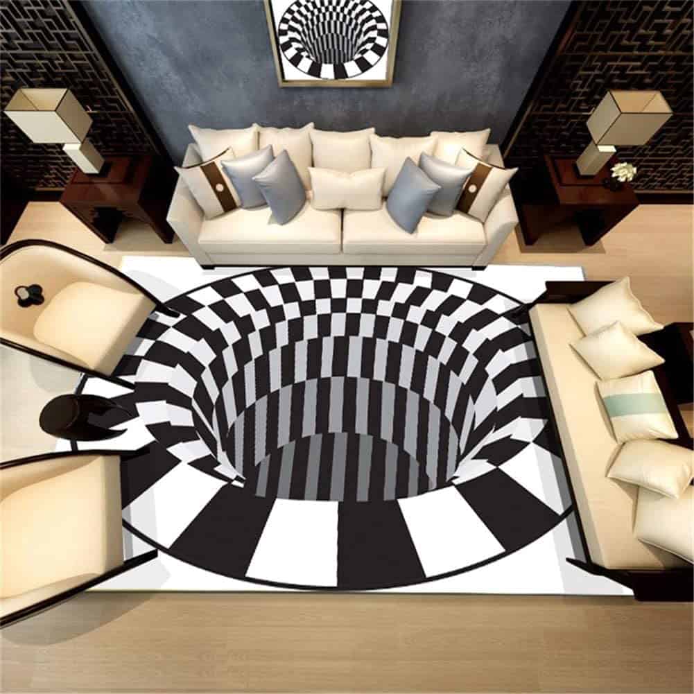 3d illusion rug