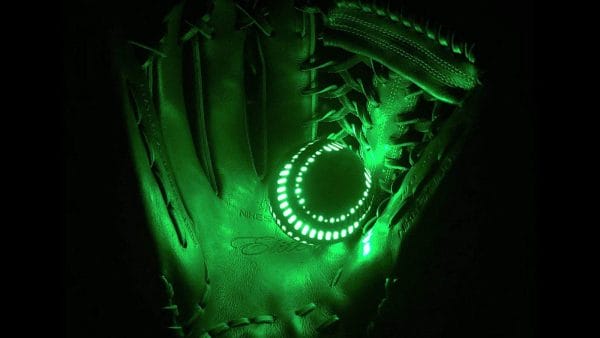 Spark Catch Light Up Genuine Leather Baseball