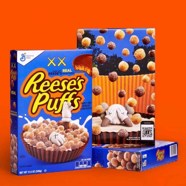 kaws reeses puff cereal