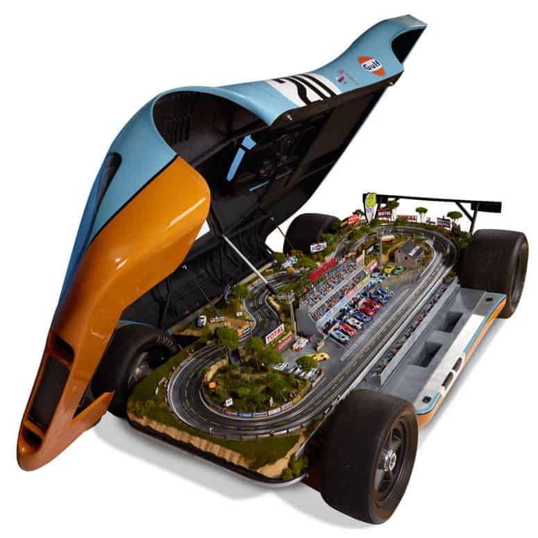 lifesize porsche 917 le mans raceway slot car track
