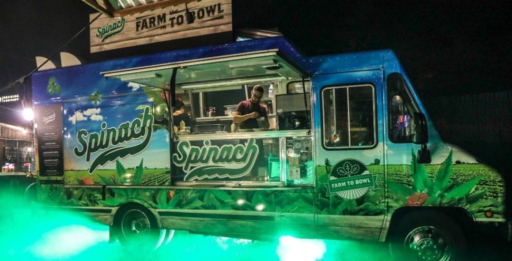 Spinach Farms Food Truck launchSpinach