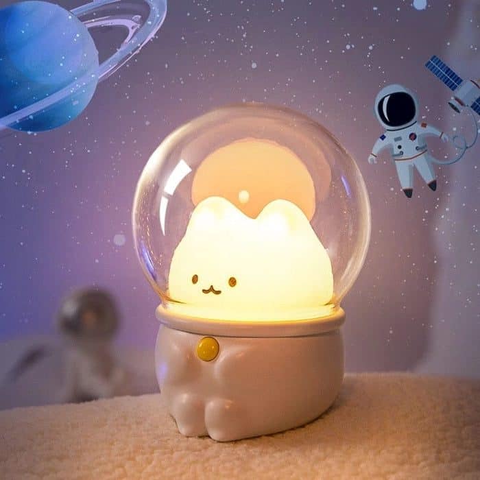 space bunny cat led night light 3c the kawaii shoppu