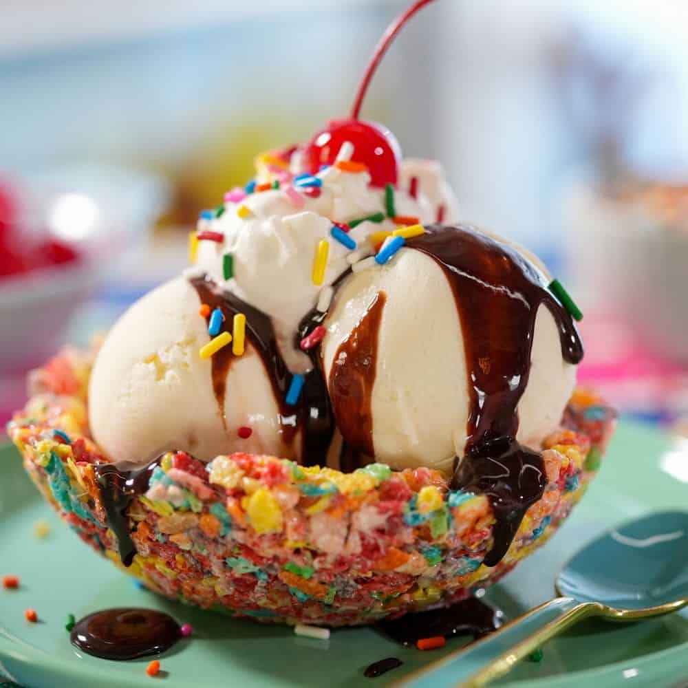 Edible Cereal Treat Bowls for Ice Cream Sundaes