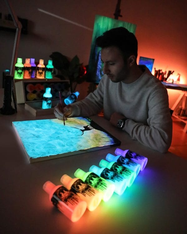 glow in the dark painting